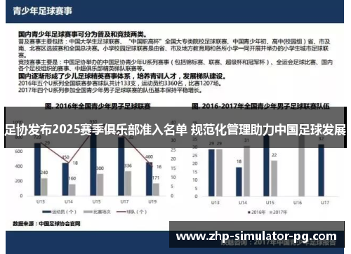 足协发布2025赛季俱乐部准入名单 规范化管理助力中国足球发展 足协发布2025赛季俱乐部准入名单 规范化管理助力中国足球发展
